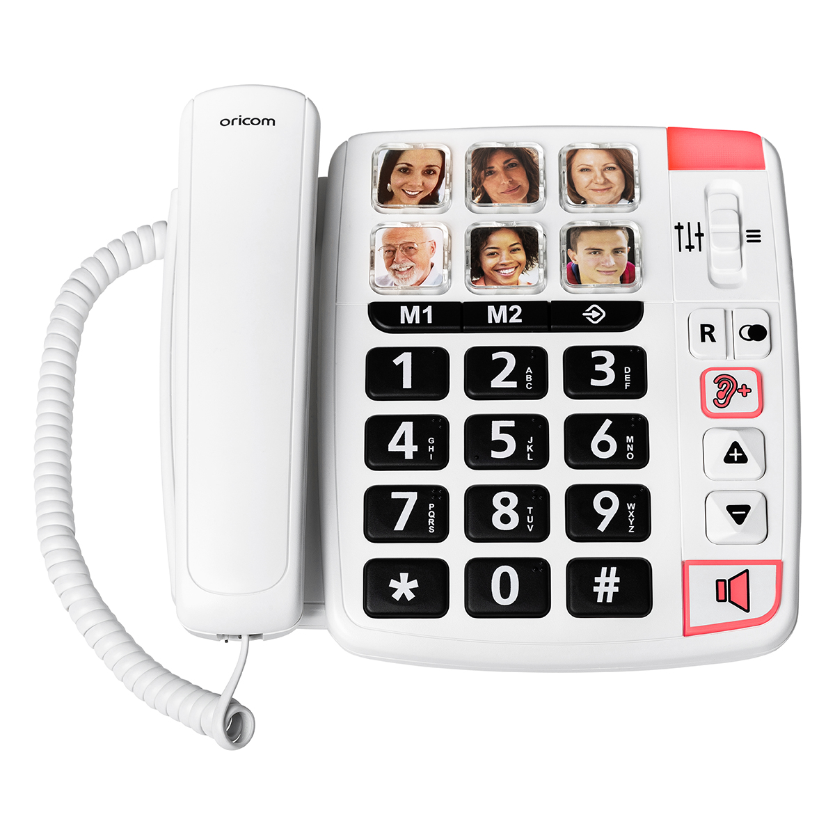 (image for) ORICOM CARE80S BIG BUTTON AMPLIFIED SPEAKERPHONE WITH PICTURE DI