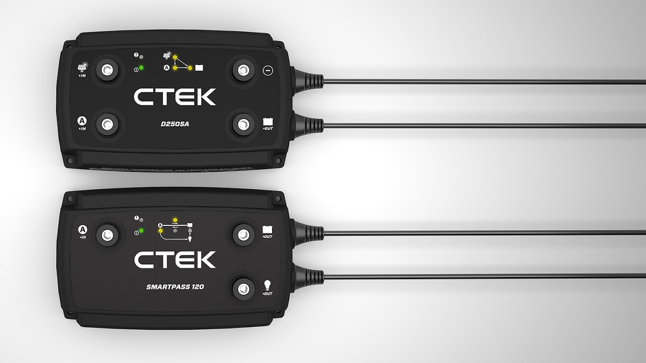 CTEK D250SE dual battery charger dc to dc+Smart pass 120a kit pk