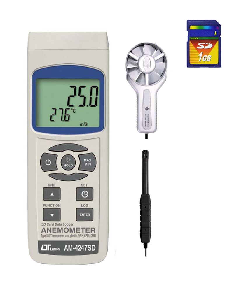 LUTRON AM4247SD CUP ANEMOMETER DIGITAL TEST EQUIPMENT