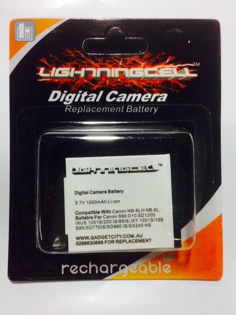 (image for) CANON DIGITAL IXUS 105IS DCB-NB6L NB-6LH CAMERA BATTERY