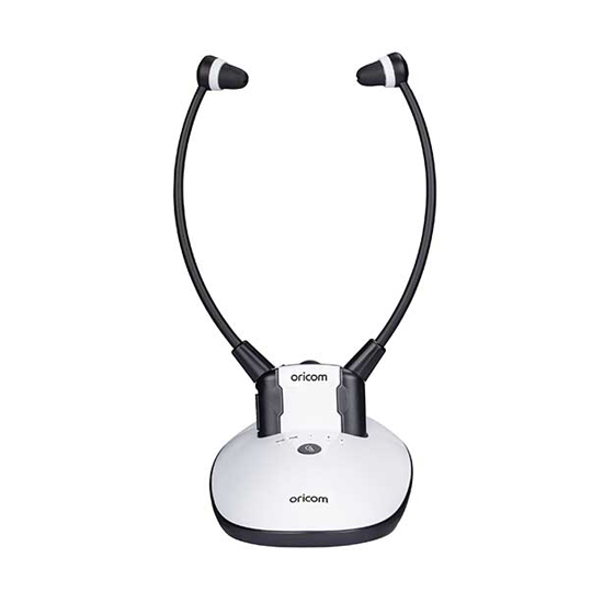 (image for) ORICOM TV7400 AMPLIFIED WIRELESS HEADSET WITH FAST CHARGING CRAD