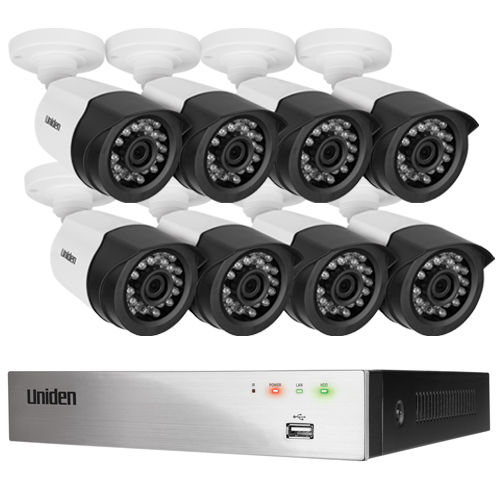 UNIDEN GDVR8T80 8 CHANNEL 1TB 8 x Cameras Security SURVEILLANCE