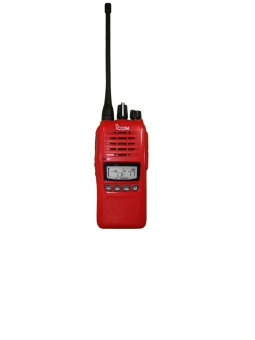 (image for) ICOM IC41 PRO RED UHF CB TWO WAY RADIO PORTABLE HANDHELD HAND HE
