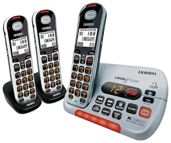 UNIDEN SSE35+2 VISUAL & HEARING IMPAIRED CORDLESS PHONE SYSTEM