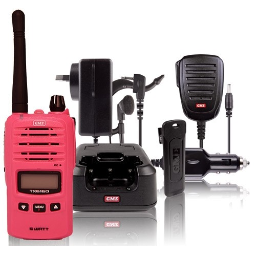 (image for) GME TX6160X IP67 WATERPROOF 5 WATT 80 CHANNEL UHF HANDHELD RADIO
