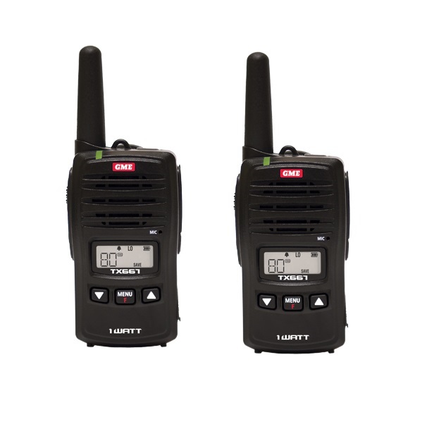 (image for) GME TX667TP 1W UHF 80 CHANNEL HANDHELD TWIN PACK