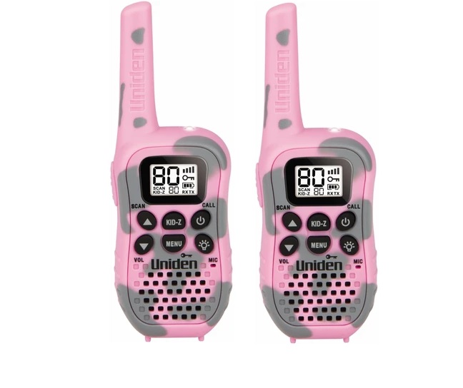 (image for) UNIDEN UH45CP-2 PINK 80 CHANNEL HANDHELD RADIO WITH KID ZONE